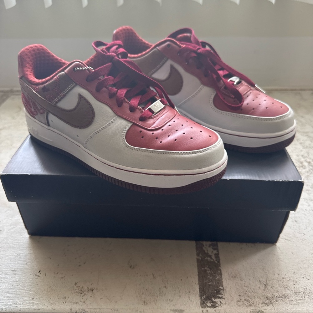 Nike Air Force 1 Premium NS GS 6.5Y Women’s 8 Burgundy Red New w/ Box